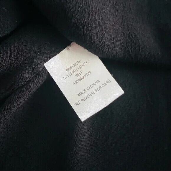 Daniel Rainn Women's Rayon Sleeveless Black Blouse, Size Small - Picture 6 of 7